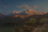 Landscape at dusk in Tyrol