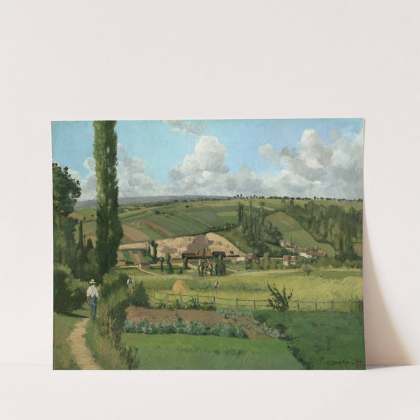 Landscape at Les Pâtis,Pontoise (1868) by Camille Pissarro