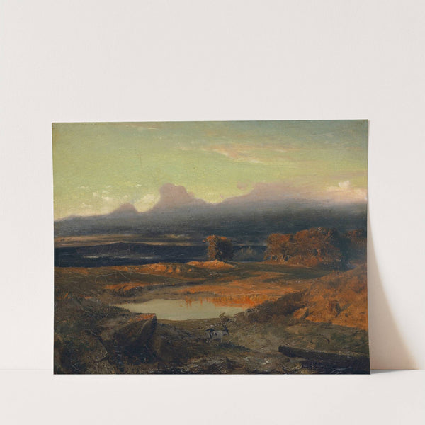 Landscape At Sunset, 1849 by Arnold Böcklin