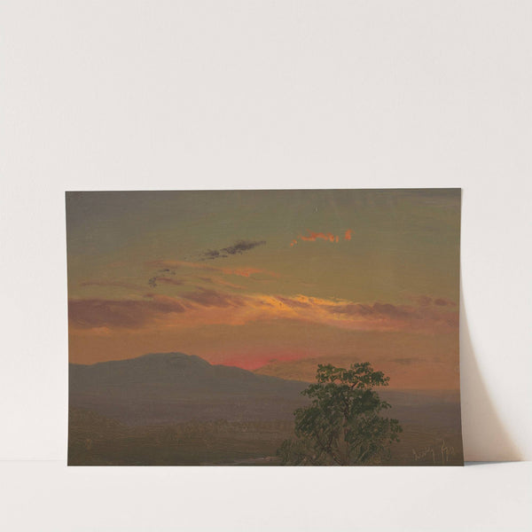 Landscape at sunset, Hudson, N.Y. (1870) by Frederic Edwin Church