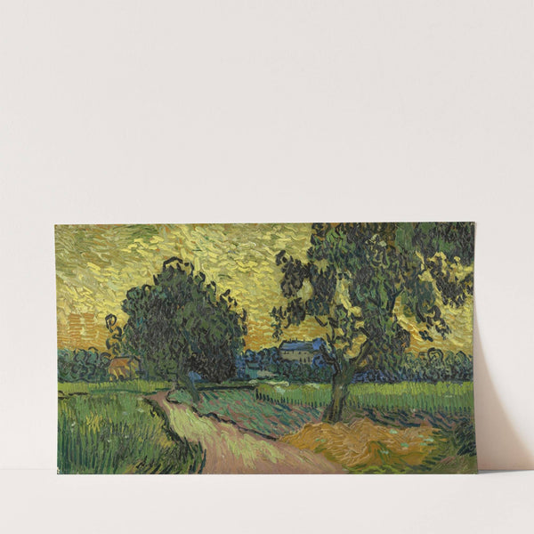 Landscape at twilight (1890) by Vincent van Gogh