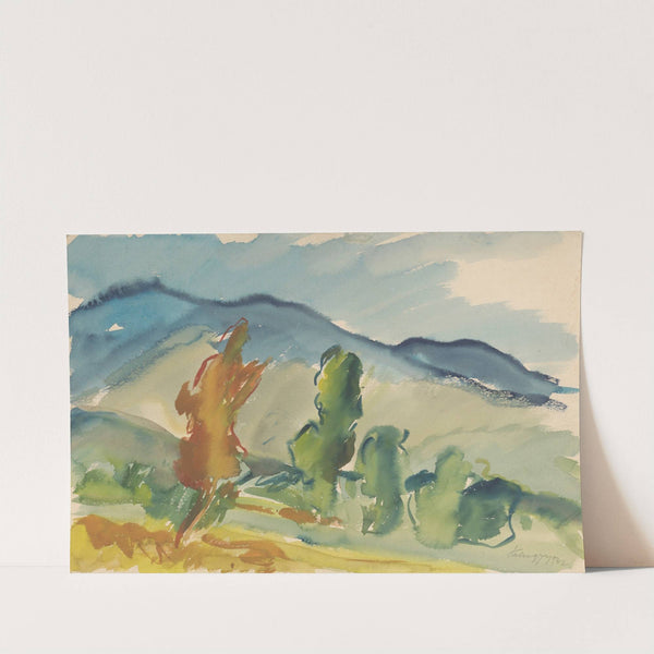 Landscape below the Mountains by Zolo Palugyay