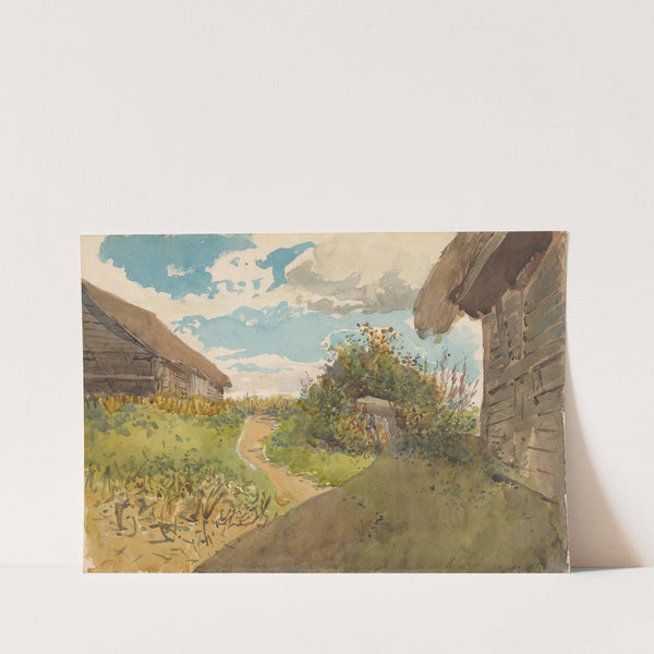 Landscape betwen Haylofts (1878–1880) by Ladislav Mednyánszky