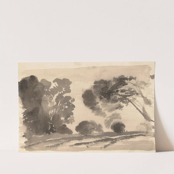 Landscape; Black Trees I by Arthur Bowen Davies