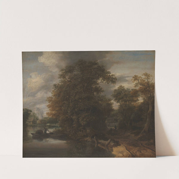 Landscape by a River. In the Background a Limekiln by Cornelis Gerritsz Decker