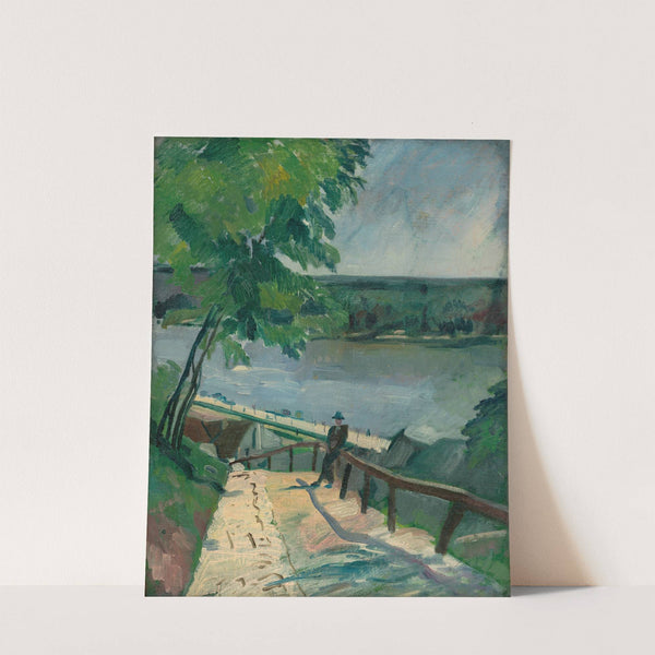 Landscape by the Danube by Július Schubert