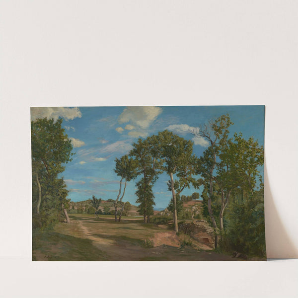 Landscape by the Lez River (1870) by Frédéric Bazille