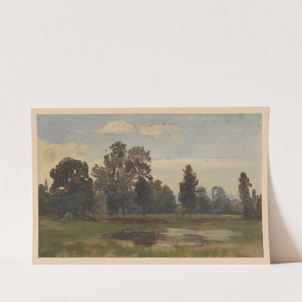 Landscape by the River Barycz. (1850-1881) by Adolf Dressler