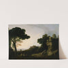 Landscape Capriccio with Tomb of the Horatii and Curiatii, and the Villa of Maecenas at Tivoli by Richard Wilson