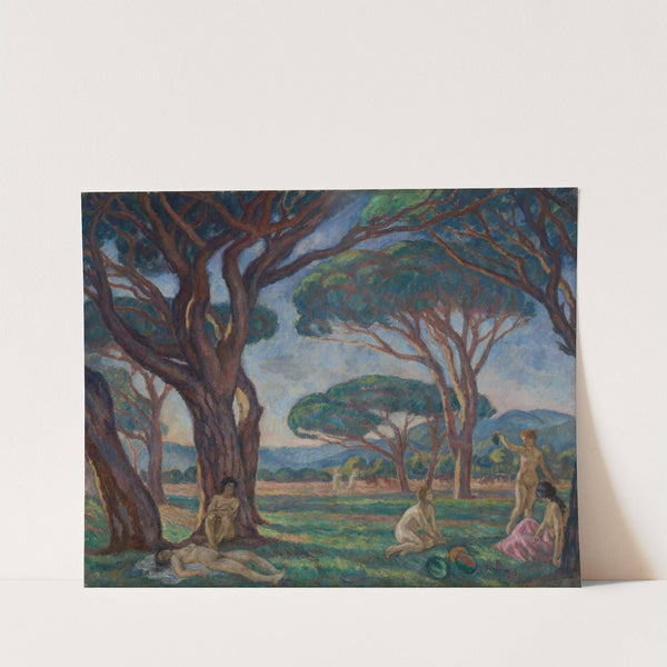 Landscape from Provence with Idyllic Scenes by Józef Pankiewicz