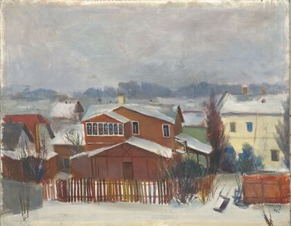 Landscape from suburb of Tartu