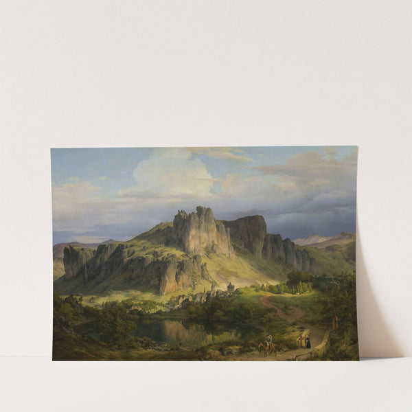 Landscape from the Eifel mountains by Karl Friedrich Lessing