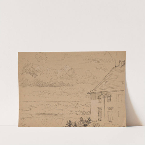 Landscape from the Seyfriedsberg Area with a Fragment of a House (1900) by Hans Thoma