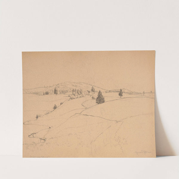 Landscape from the Surroundings of Bernau in the Black Forest (1890 - 1900) by Hans Thoma