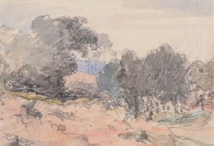 Landscape: House and Trees