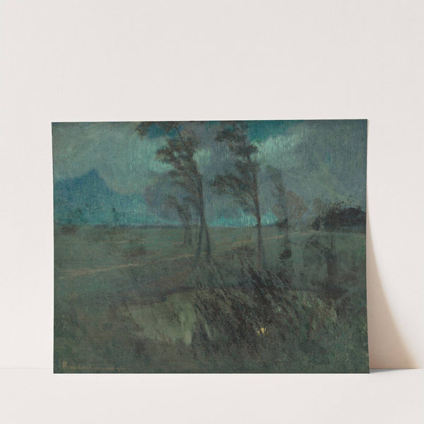 Landscape in a Windstorm by Karol Pongrácz