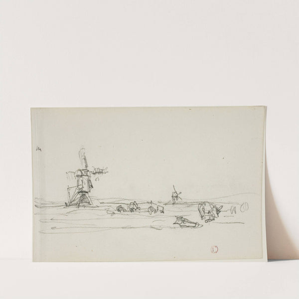 Landscape in Holland (1837-78) by Charles François Daubigny