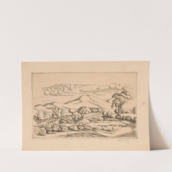 Landscape in Southern France, state VI (1910 - 1911) by Józef Pankiewicz