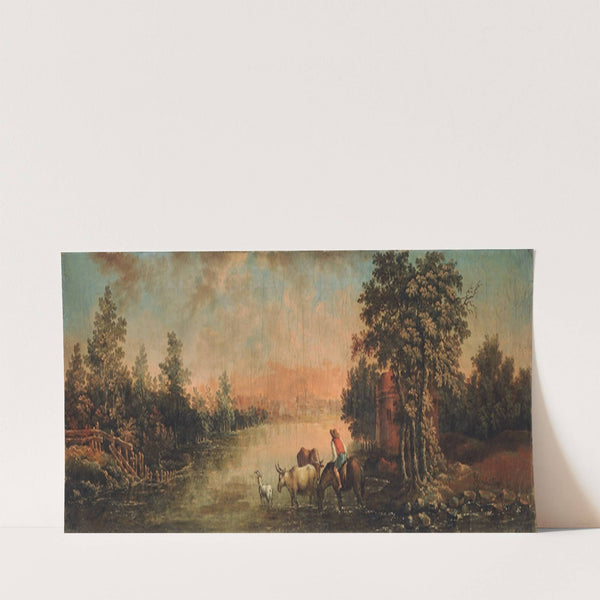 Landscape in the Evening (1490) by Franz Feyerabend