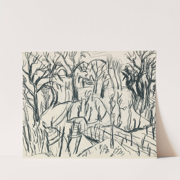 Landscape in ticino by Hermann Scherer