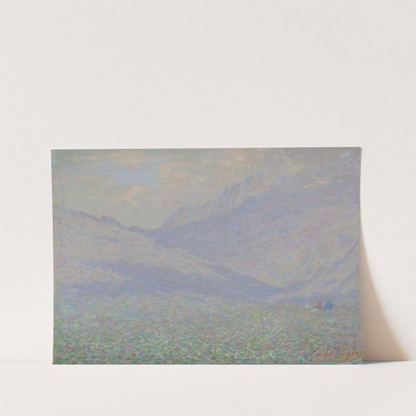 Landscape In Valtellina by Emilio Longoni