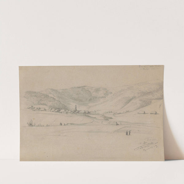 Landscape near Bernau im Schwarzwald (1859) by Hans Thoma