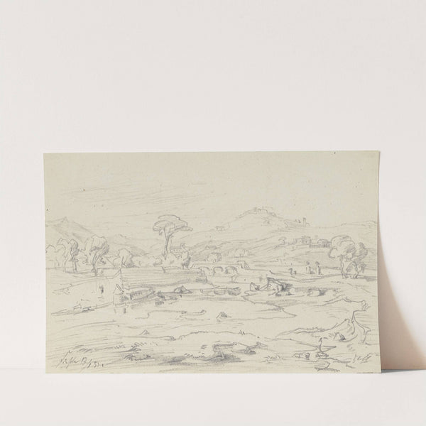 Landscape near Fiesole by Friedrich Metz