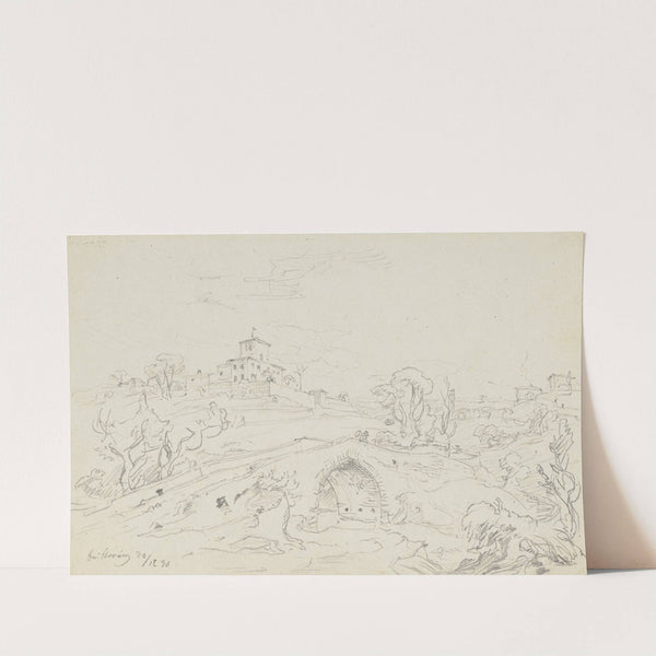 Landscape near Florence by Friedrich Metz