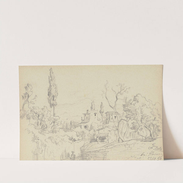 Landscape near Florence by Friedrich Metz