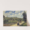 Landscape near Pontoise, the Auvers Road (1881) by Camille Pissarro
