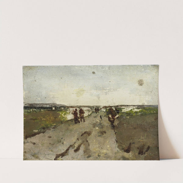 Landscape near Waalsdorp, with Soldiers on Maneuver by George Hendrik Breitner