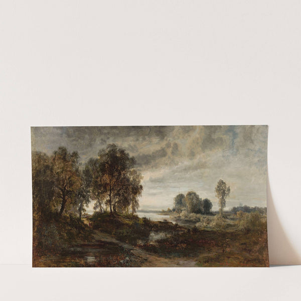 Landscape of the Oder River (1874) by Adolf Dressler