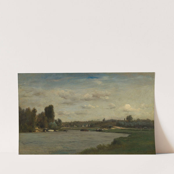 Landscape on a River (1863) by Charles François Daubigny