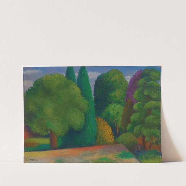 Landscape Row of Trees (1937) by Mark Gertler
