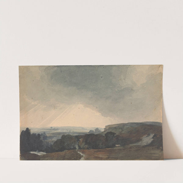 Landscape Scene From Hilltop, Looking into Sunlit Valley by Thomas Sully