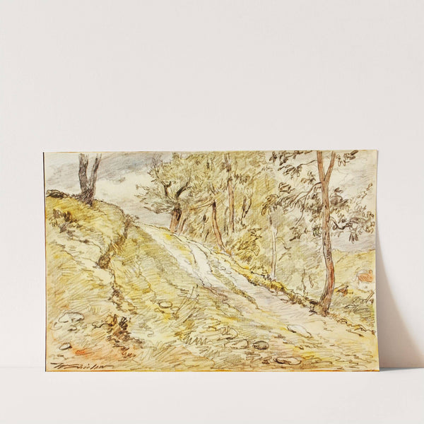 Landscape Sketch by Walter Shirlaw