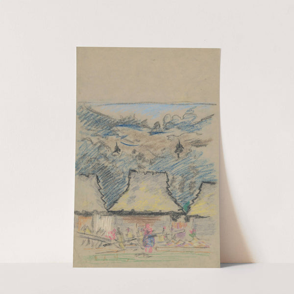 Landscape Sketch by Arnold Peter Weisz-Kubínčan