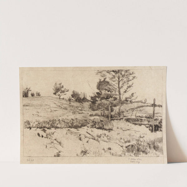 Landscape (Sketch of Fields) (ca. 1887-1893) by Julian Alden Weir