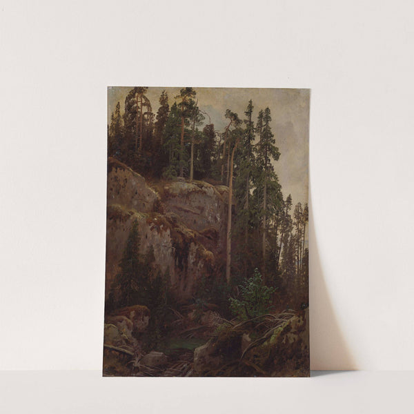 Landscape Study with a Precipice by August Cappelen