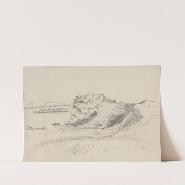 Landscape Study with Cliff by Barbara Bodichon