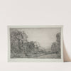 Landscape; Sunrise (c. 1857–1911) by Alphonse Legros