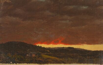 Landscape, sunset