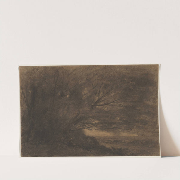 Landscape (The Large Tree) by Jean-Baptiste-Camille Corot