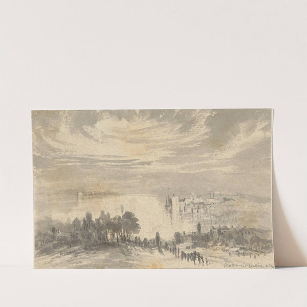 Landscape - Town on a Bay by Robert Walter Weir