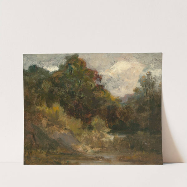Landscape (trees). by Edward Mitchell Bannister