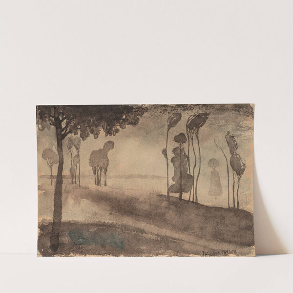 Landscape. Trees in Fog by Olof Sager-Nelson