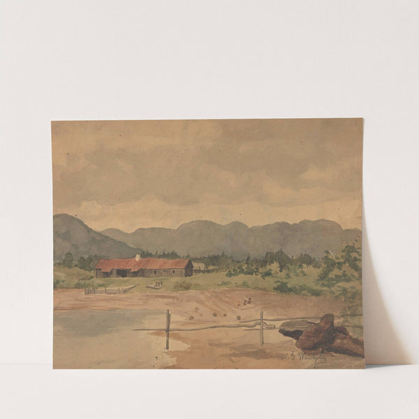 Landscape with a Barn by Gustav Wentzel