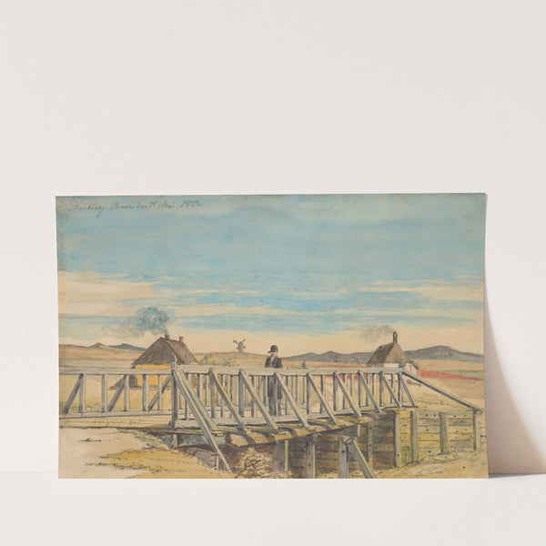 Landscape with a Bridge Near Mosbjerg by Martinus Rørbye