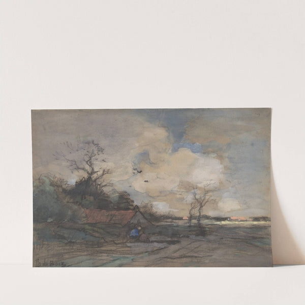 Landscape with a Cottage by Théophile de Bock
