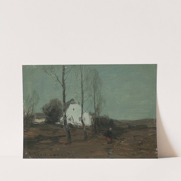 Landscape with a cottage by Roman Kazimierz Kochanowski